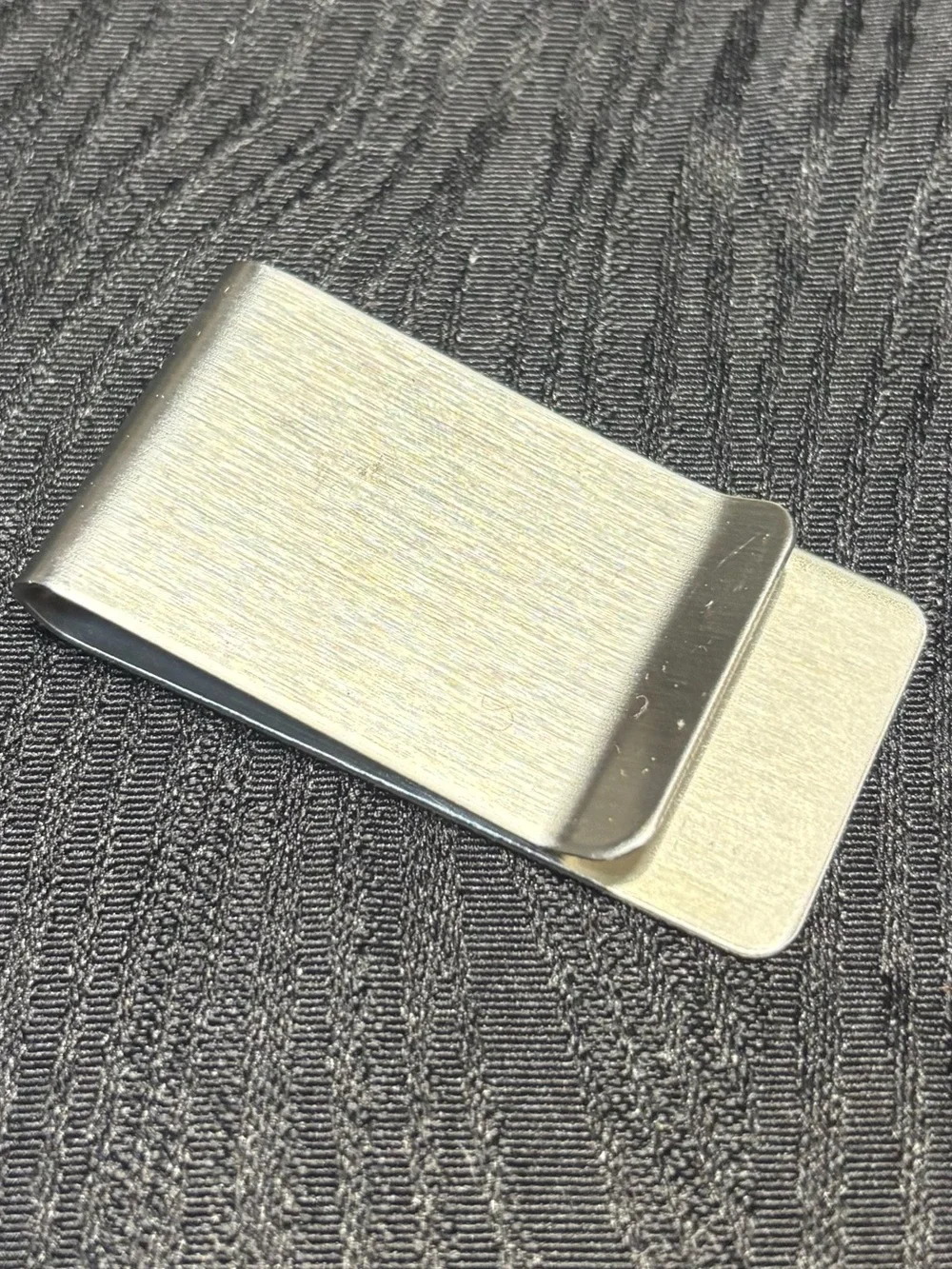 Sleek Brushed Metal Money Clip